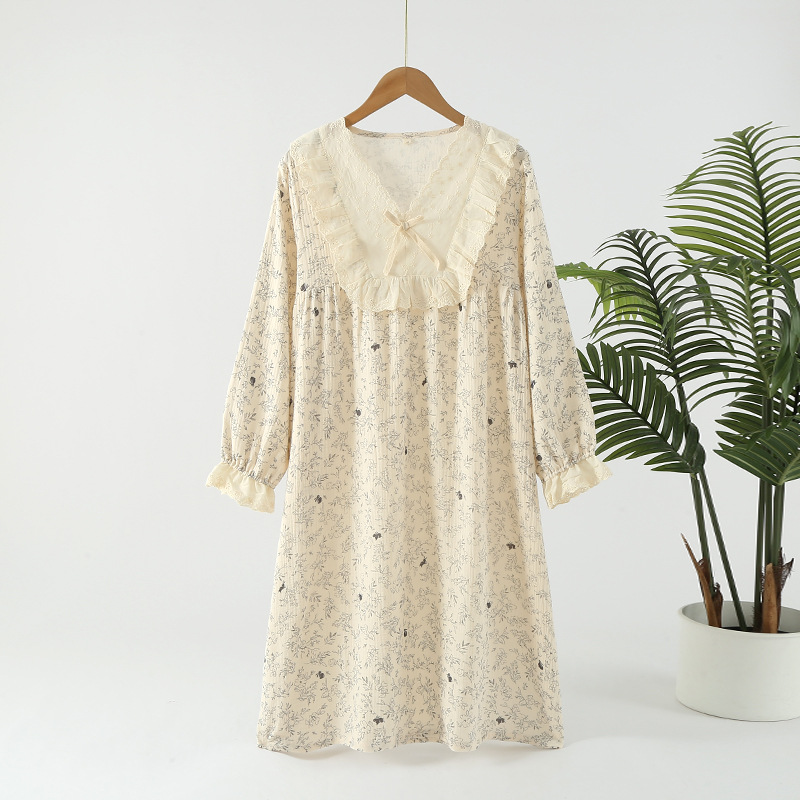 B171-Women's Korean style pajamas short sleeve shorts sweet and cute round neck loose large size home clothes two-piece set can be worn outside i