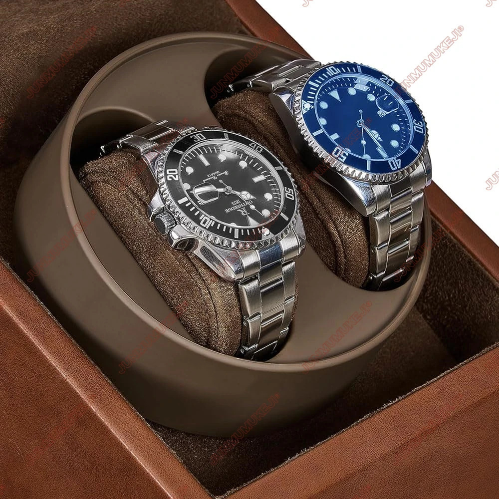 Watch Winder for Automatic WatchesAutomatic Watch Winder Box with Quiet Japanese Mabuchi Motor 250306bj