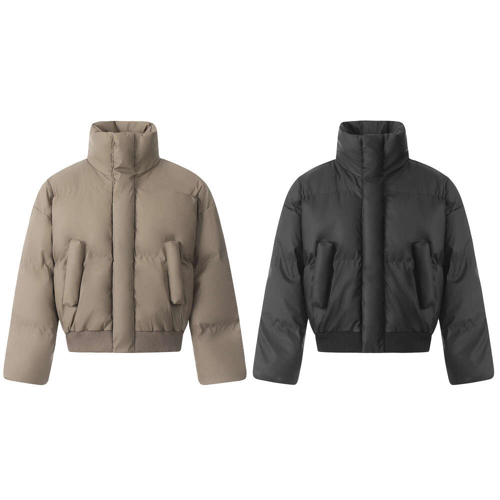 Jiayiku Trendy Brand 2024 New Winter Warm Bread Short Jackets American Cotton Clothes Men And Women