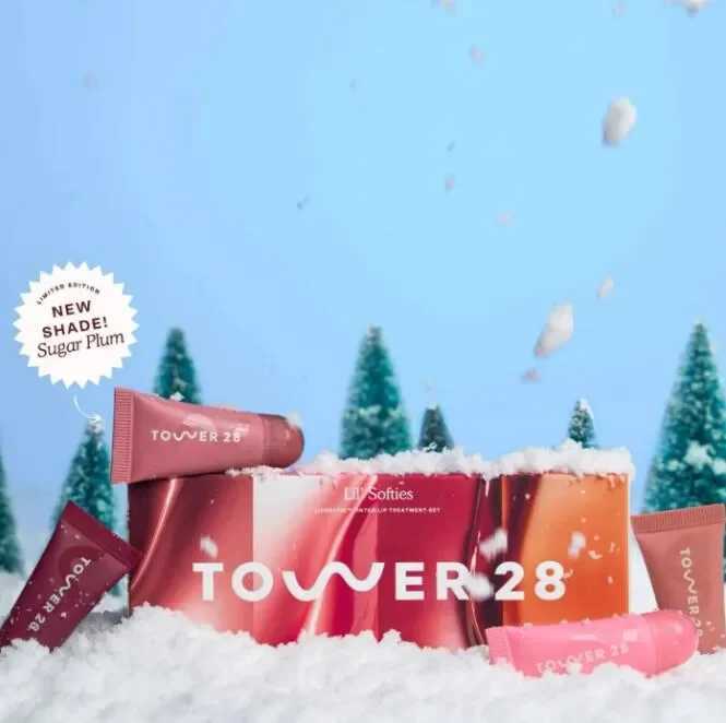 Lip color tower 28 beauty lipstick 5g 4pcs mini set liquid lipstick gift box set lipstick cosmetics W250312