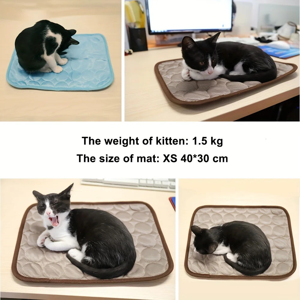 40inch Breathable Self-Cooling Pet Mat for Dogs and Cats - Summer Comfortable Sleep Pad with Ice Silk Technology 250311