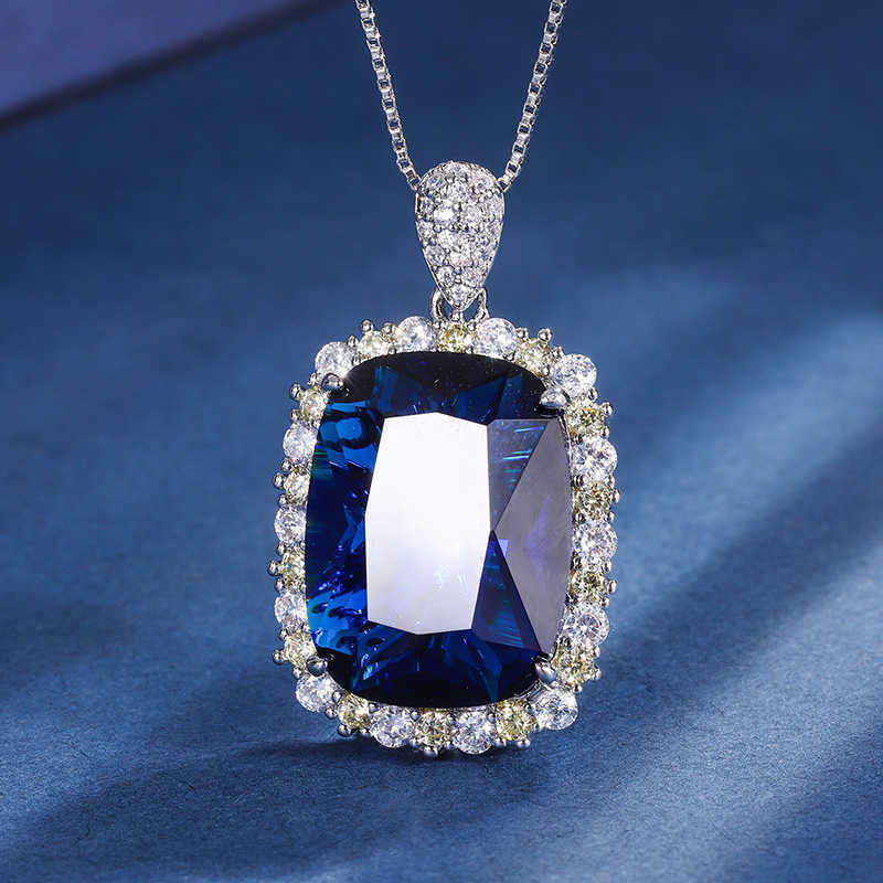 Zhuangsheng Copper Bottom Gold Plated Simulation Color Blue Treasure Grandmother Green Fat Rectangular Light Luxury Texture Set 15 * 20 W250312