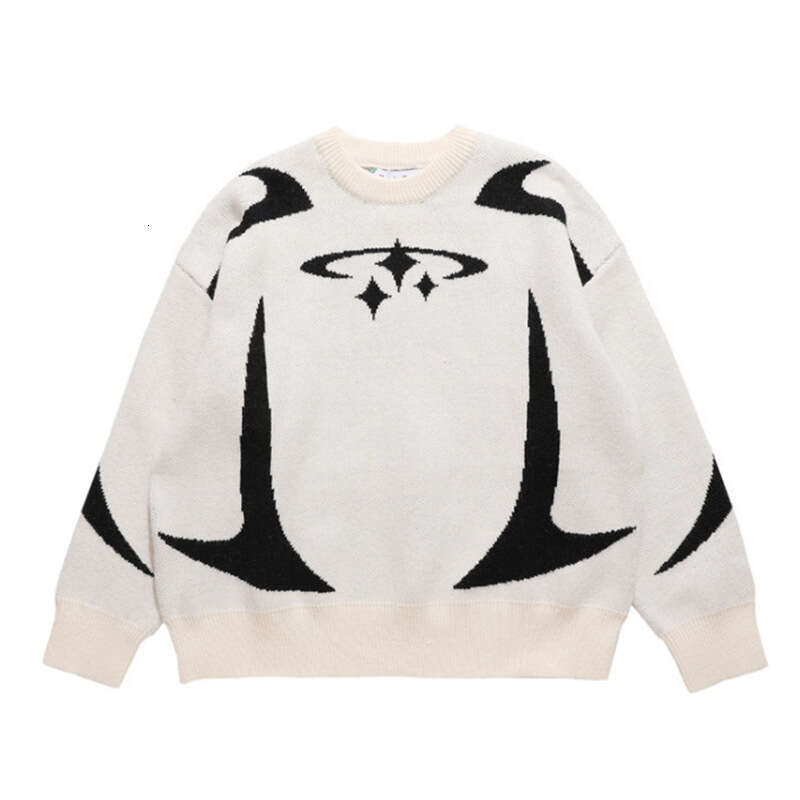 Y2k Temperament Commuter Women's Loose Casual Versatile Round Neck Outerwear Trendy Brand Knitted Sweater