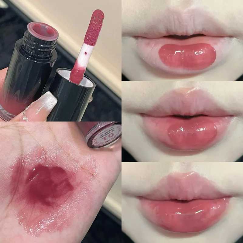 Fruit juice mirror gloss serum lipstick gloss lipstick gloss transparent pink lipstick humectant non sticky lipstick oil makeup W250312