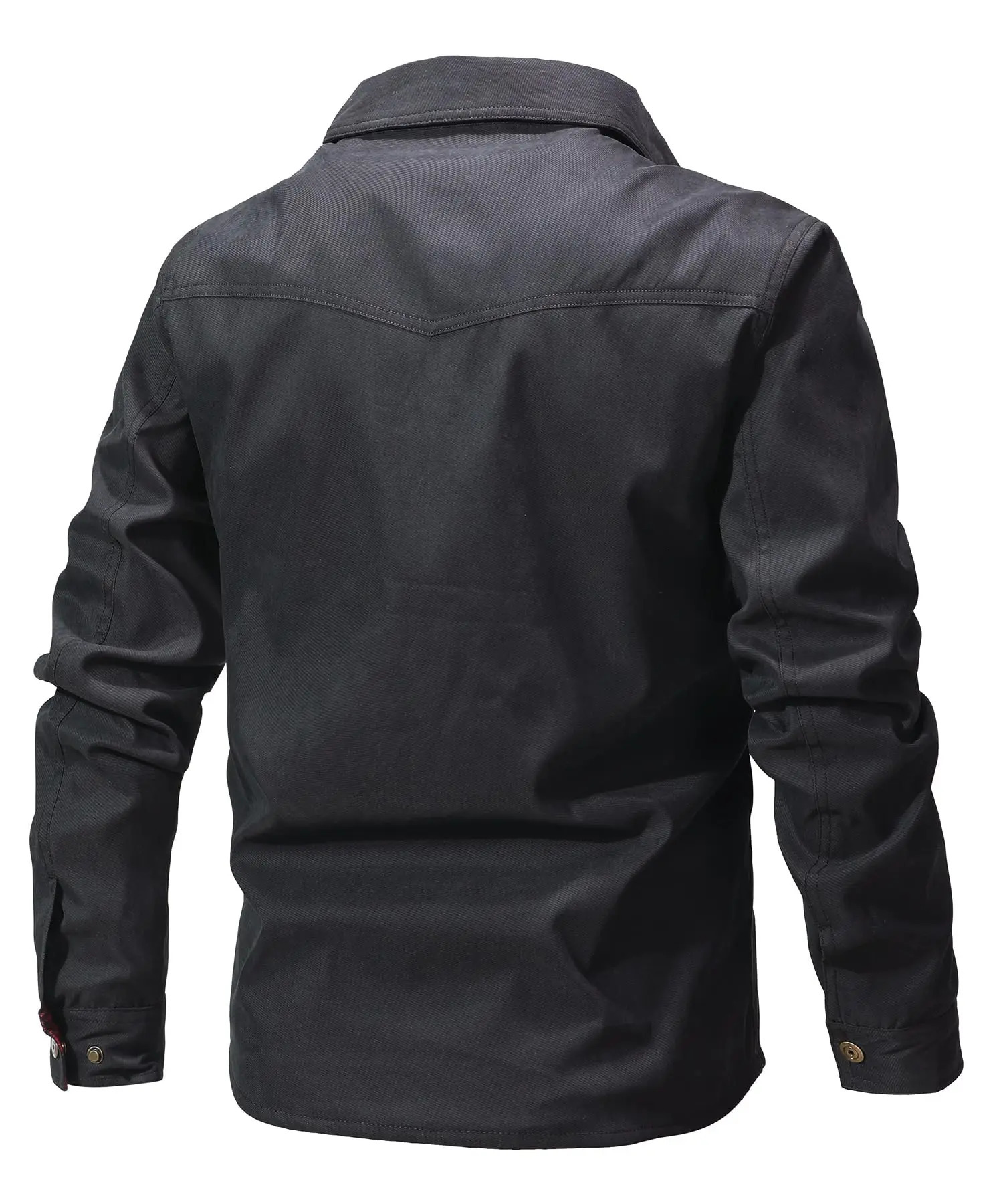 Slavinson Mens Jacket Spring Windproof Bomber Casual High Quality Western Cowboy Flannel Plain Lined Clothing 250312