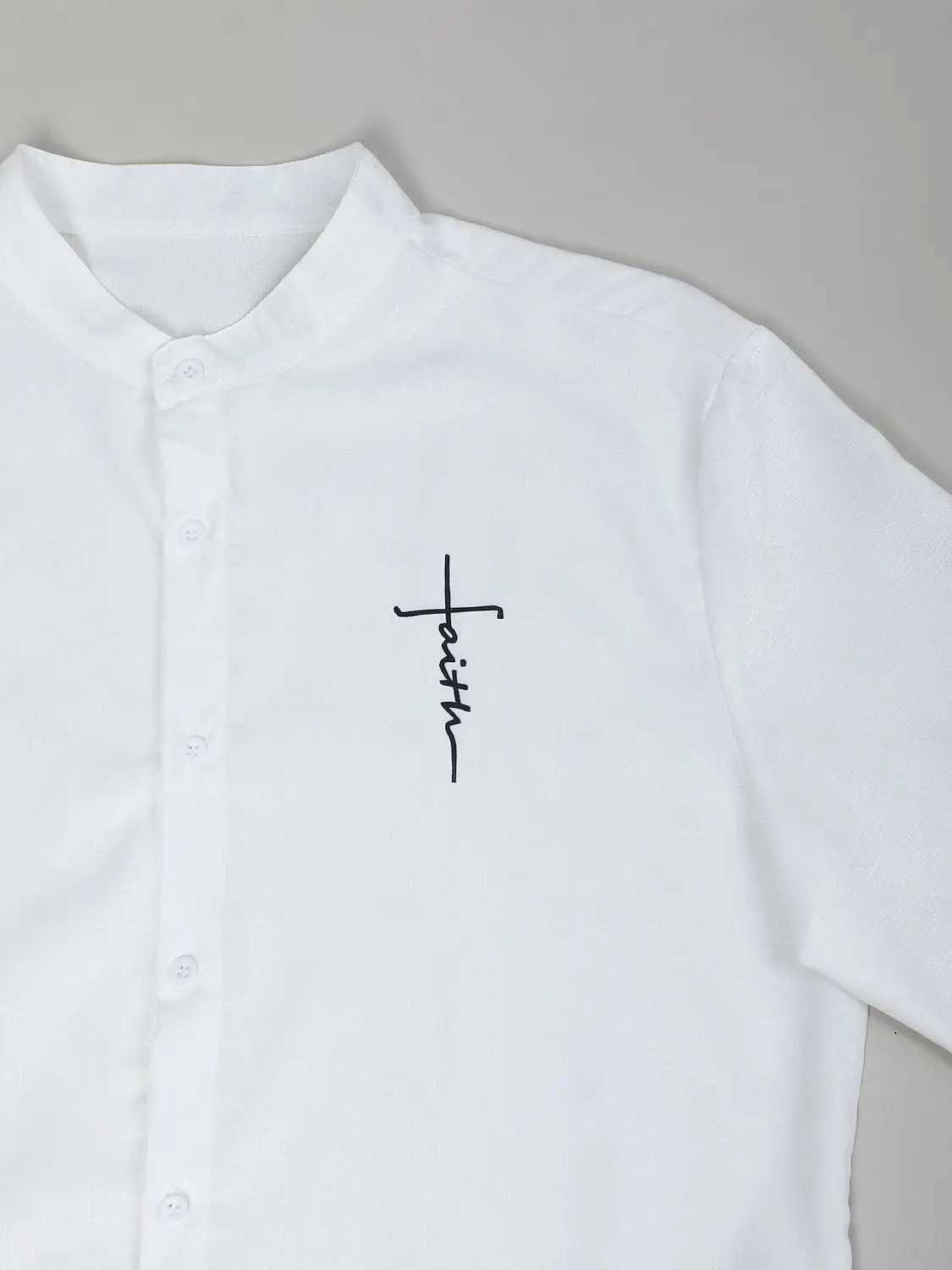 Mens Business and Leisure 3D Printed Linen Shirt Street Clothing Daily Clothing Spring/Summer Stand up Collar Long Sleeve White Pink Blue XS-6XL W2503