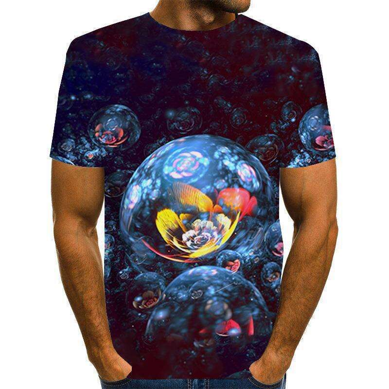 printed beer 3D T-shirt, digital printing for men's women's trendy short sleeved T-shirt top, 2025 new style, chic and elegant