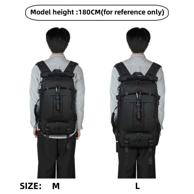 XOKY Business 17.3 Inches Laptop Three Layer Fashion Large Capacity Waterproof Travel Backpack 8106