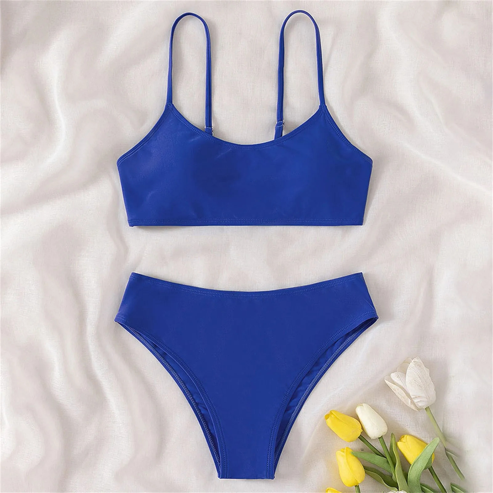 Big Kids Bathing Suits Girls Girls Two Piece Swimsuit Sport High Waist Bikini Set Bathing Suit Kids Bathing Swimsuit Girls 8 10 250311