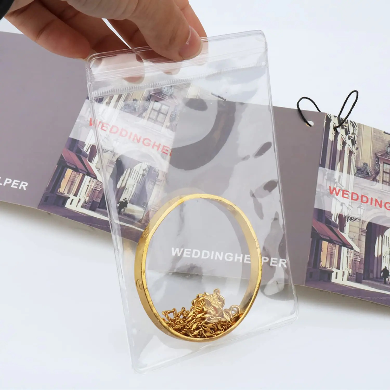 Jewelry Small Self-Sealing Plastic Zip Clear Bags PVC Clear Storage Bag for Storing Bracelets Rings Earrings Organizer 100PCS 250305