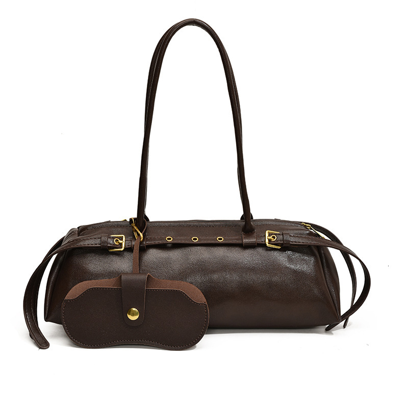 2025 New Women s Bag Multi Functional Belt Buckle Hand Held Motorcycle Style Spicy Girl Underarm Bag Fashion Designer Shoulder Bag Handbag Casual Wall