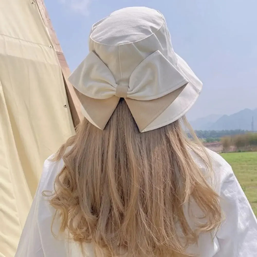 Unisex Cotton Bucket Hat Fabric 10 Colors Sunscreen Panama Women Summer Outdoor Fisherman 250304