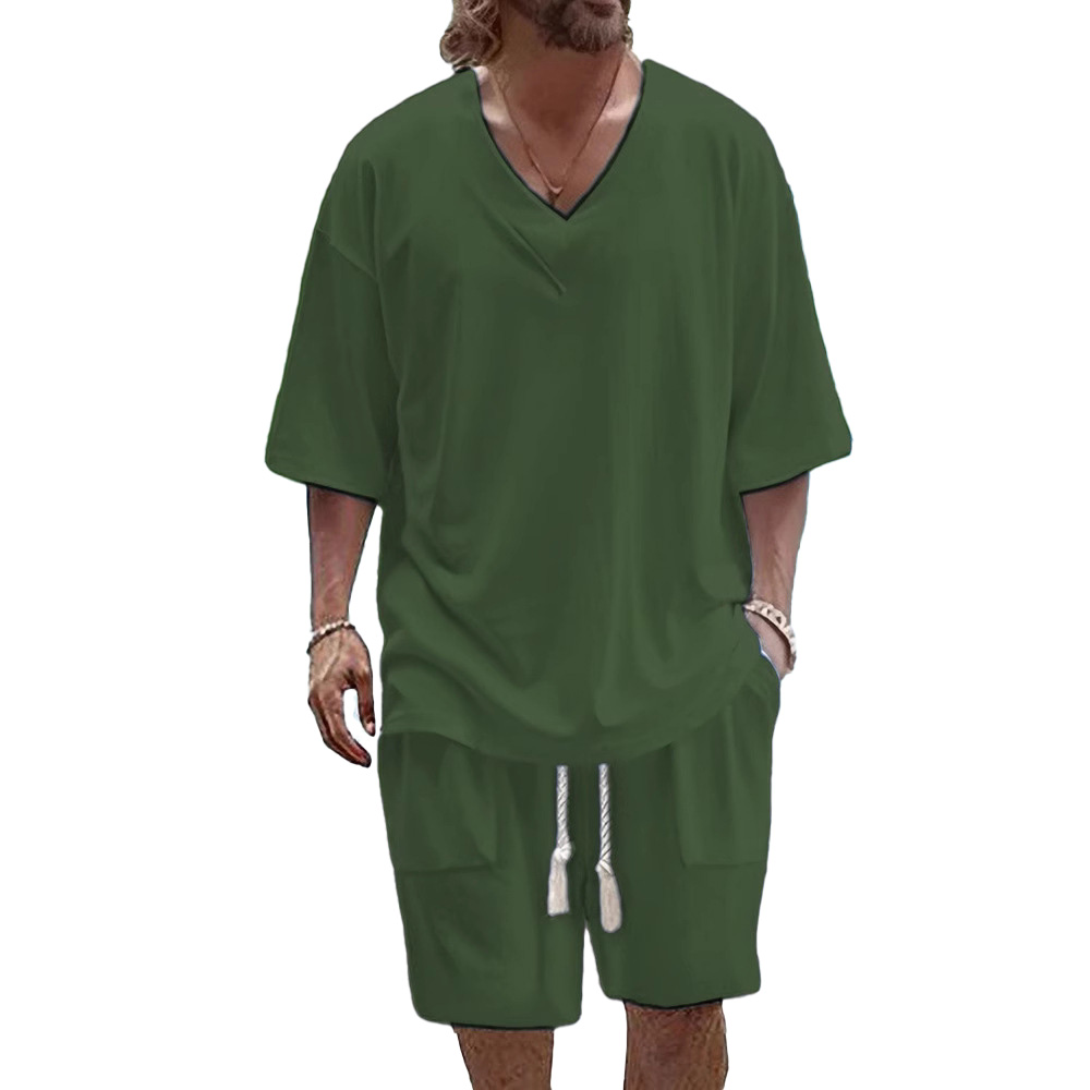 Summer Tracksuit Men Sports Set Casual Tracksuits Designer outfit for man mens track suit 2XL joggers pullover Two Piece Set Sports short Sleeve cloth