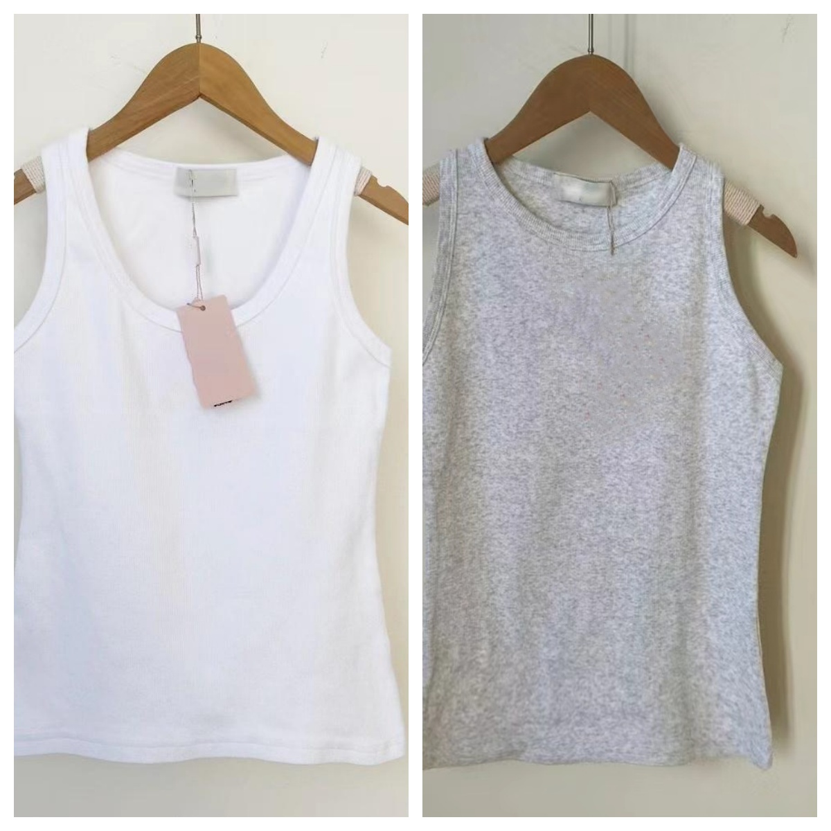 Womens Tank Top Crop Women's Soft Cotton Summer Sleeveless Tank Top Casual Stretch Comfort Fit Crew Neck Vest
