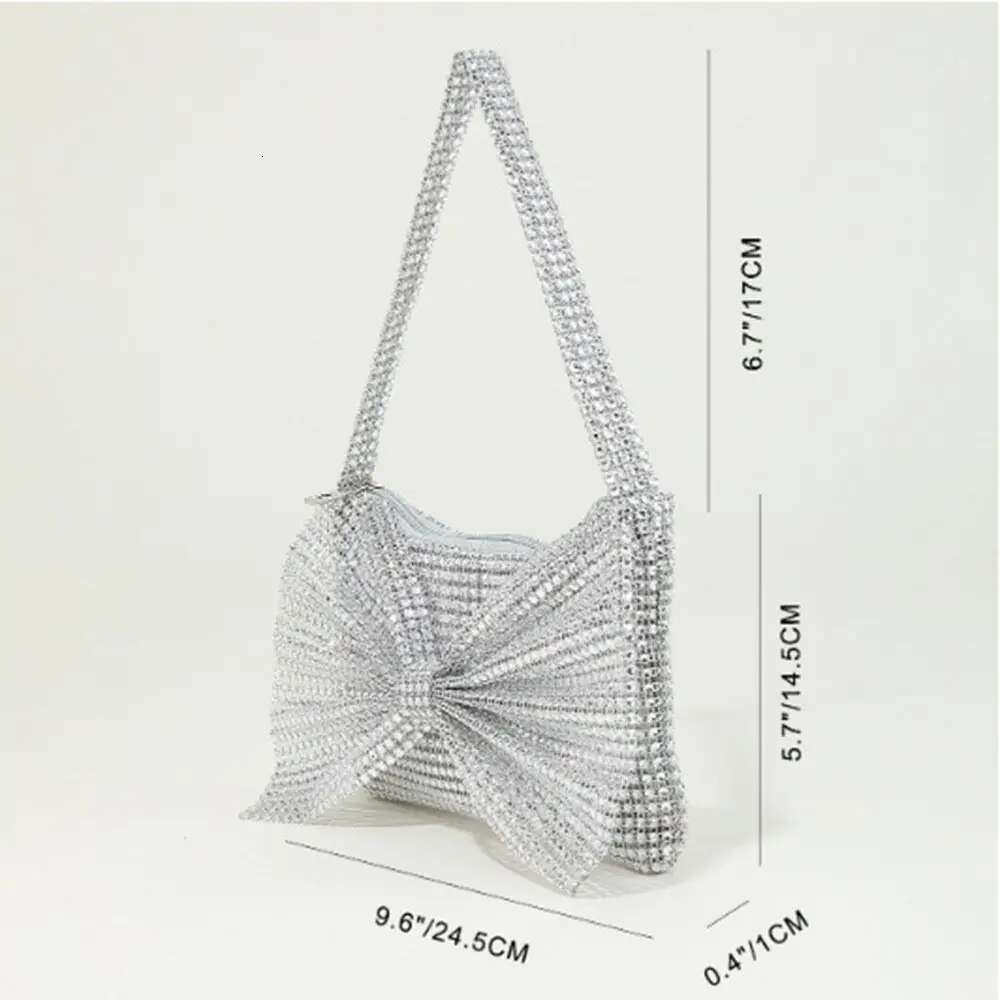 2025 New Shiny Round Mini Handbag Fashion Designer Women s Handbag Bow Decoration Banquet Party Wallet Lipstick Storage Bag Casual Crossbody Bag