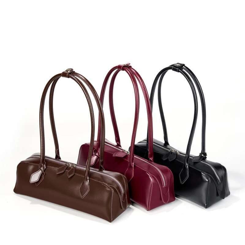 Leather Shoulder Genuine 2025 New Designer Women Baguette Bag Fashion Trend Cowhide Female Handbags 2928
