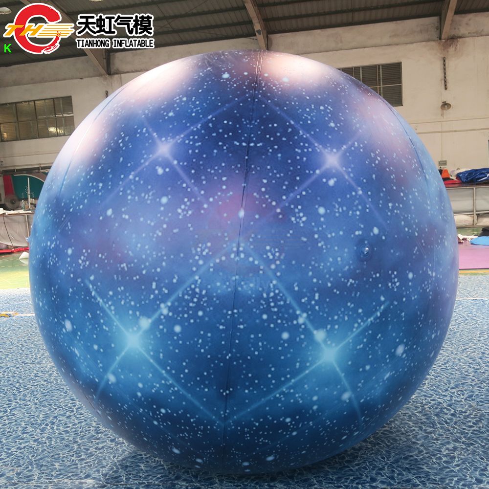 Activities 6m dia (20ft) with blower giant Inflatable Space Balloon LED Lighting Space themed Inflatable Planet Model for Decoration