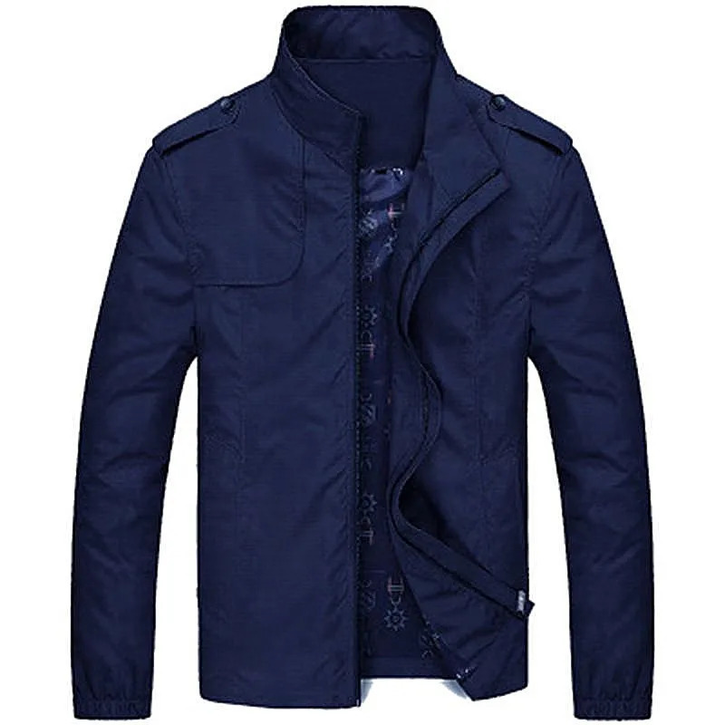 Spring and Autumn Korean Version of The Youth Thin Side Seam Pocket Casual Fashion Allmatch Mens Jacket 250312