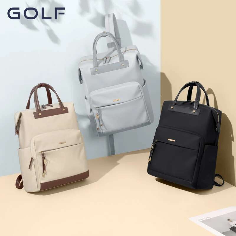 GOLF Large Capacity Schoolbag College Student Commuter Computer Bag Minimalist Female Handheld Backpack