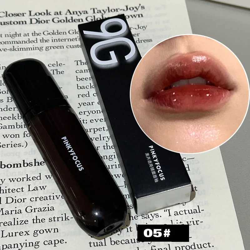Red Brown Mirror Lip Glaze Water Light Moisturizing Non-stick Cup Highly Pigmented Red Liquid Lipstick Lip Tint Makeup CosmeticsXJ250312