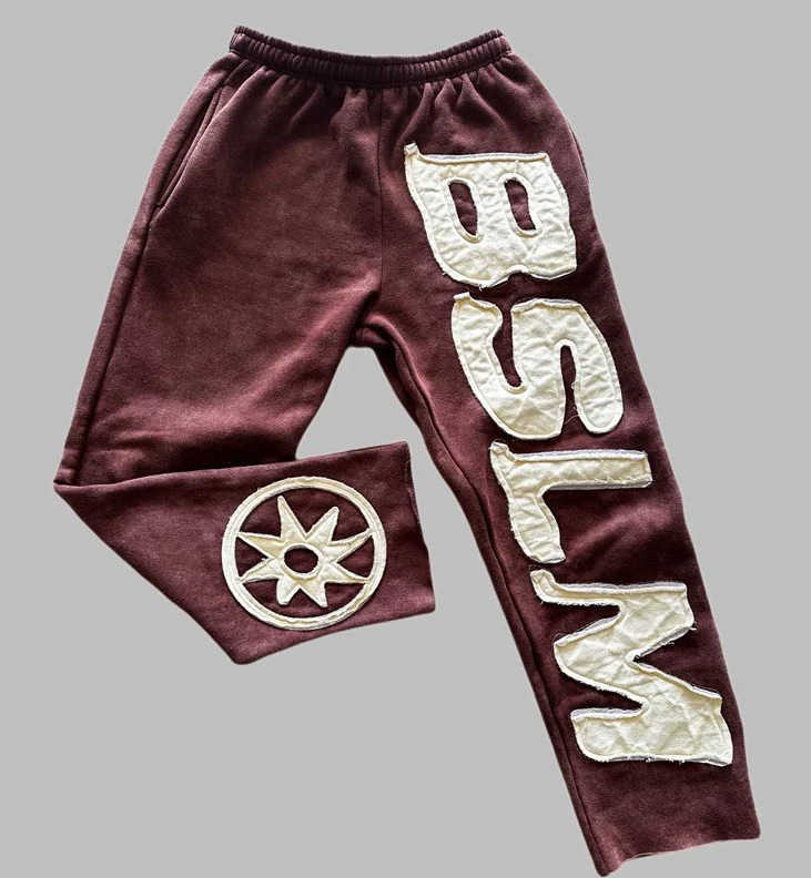 Autumn and winter new hoodie personalized street style high street hip-hop letter embroidery fashionable casual pants unisex T250311