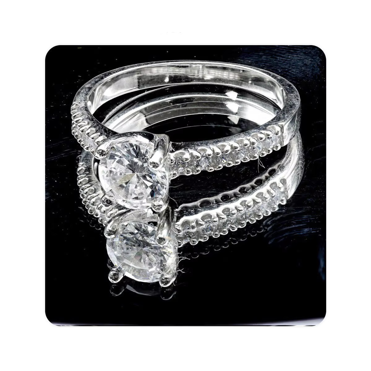 Welcome Deal 925 Rings for Parties Wedding Engagement Diamond Moissanite Rings for Wholesale with Ruby