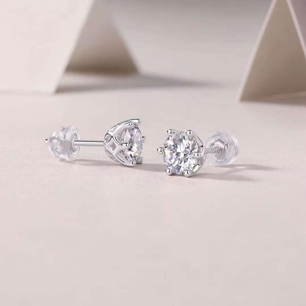 0.5ct-3CT silica sterg sier classic hexagonal fashionable personalized earrings