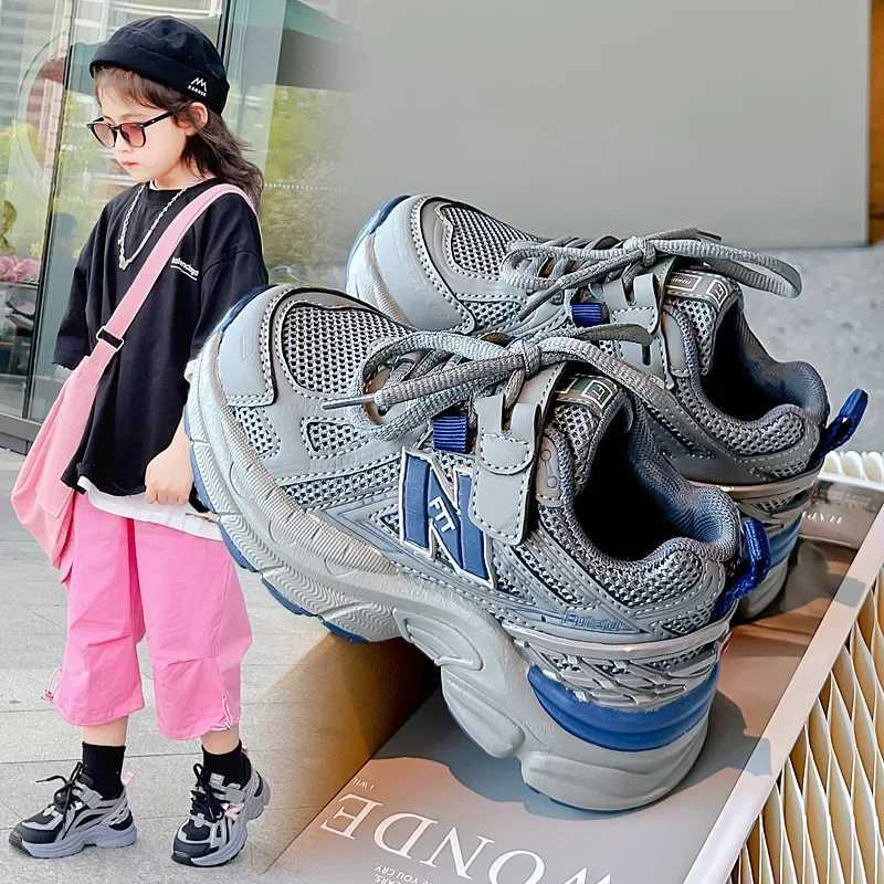 ashion New Boys Chunky Sneakers Lovely Pink Dad Shoes Trendy Children Casual Shoes Black Gray Girls Sneakers Z250312