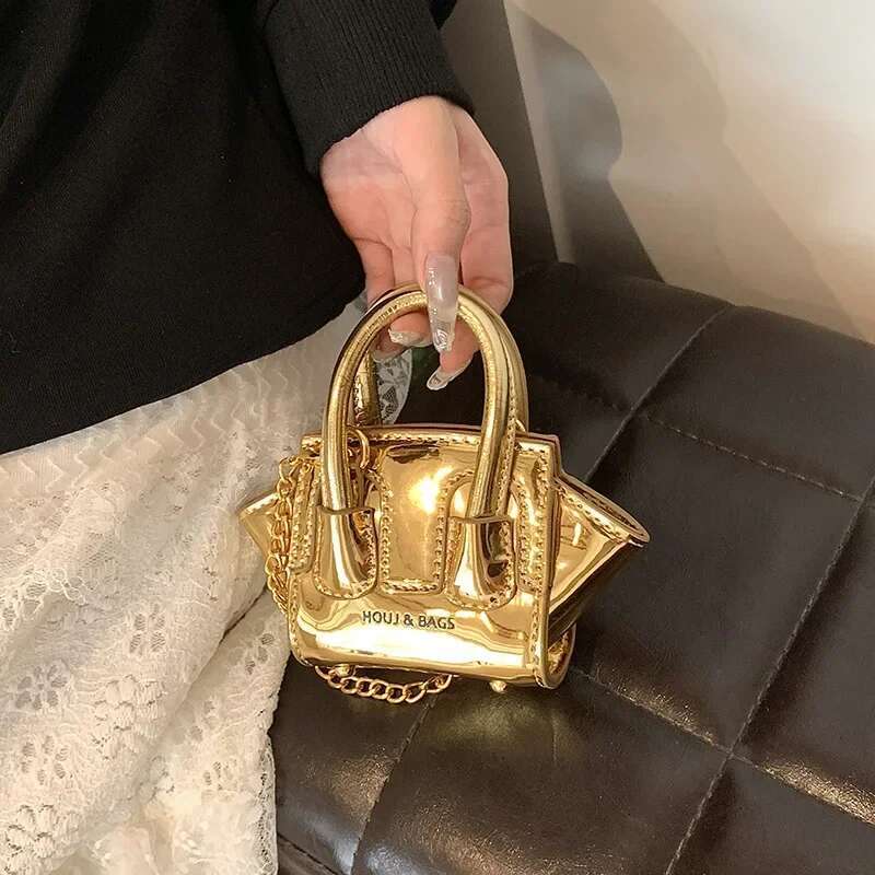 Lacquer Leather Handbag Fashionable Women s Designer Mini Handbag 2025 Summer New Crossbody Bag Wallet Lipstick Crossbody Bag Multifunctional Matching