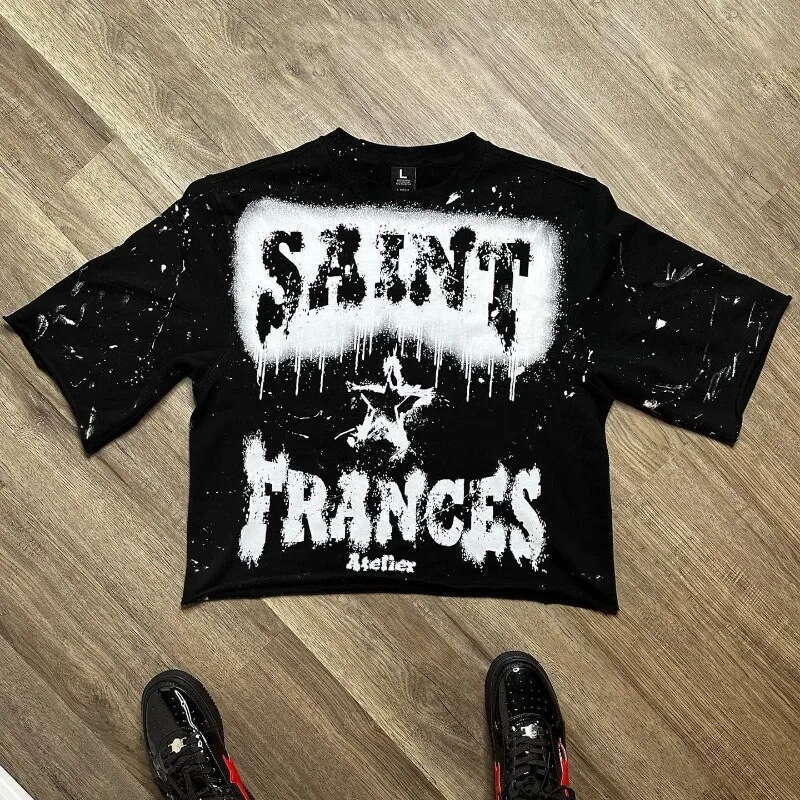 American street Y2K trendy clothing letter printed long sleeved T-shirt with personalized design, unisex loose top