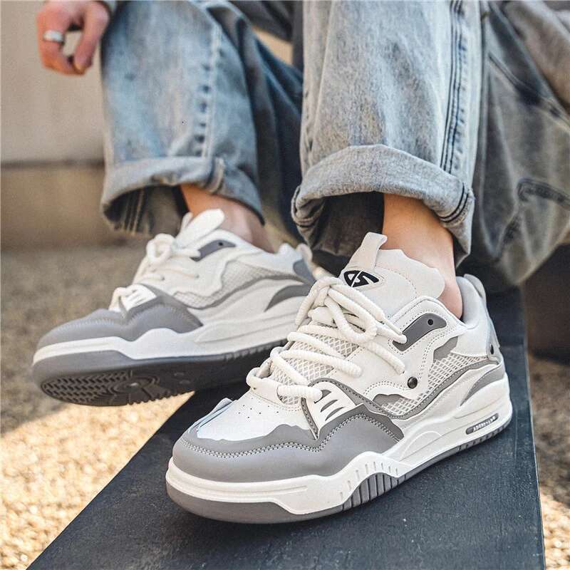 Trendy Men Original Skate Fashion Colorful Designer Sneakers Hip Hop Platform Men's Skateboard Shoes