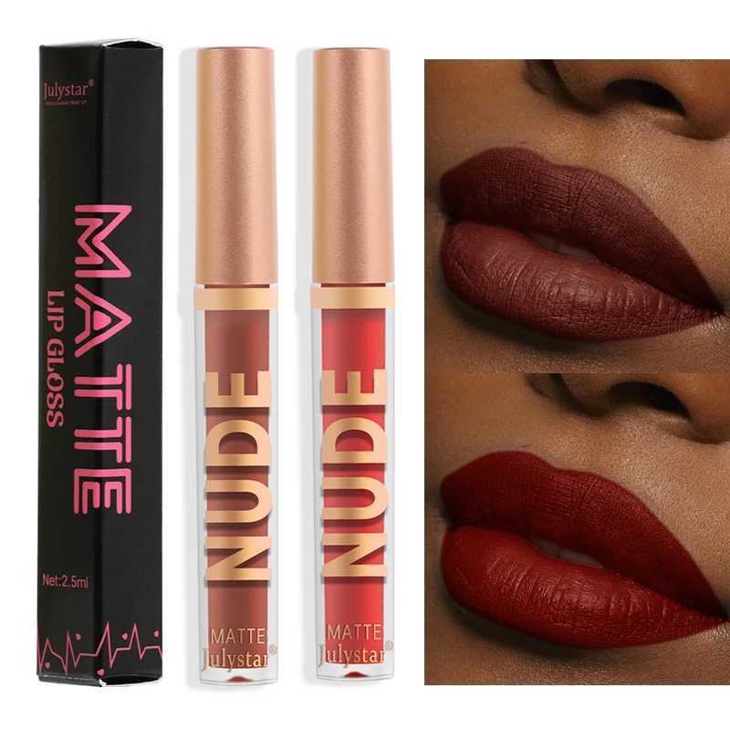 Waterproof makeup lipstick 0 color lipstick sexy velvet matte red lipstick easy to stain durable and fadeless cosmetics W250312