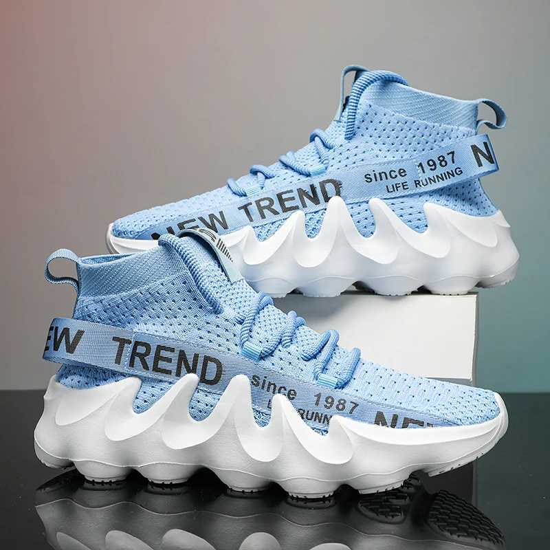 Unisex summer casual sports shoes short chubby breathable mens outdoor running shoes womens thick soled non slip Zapatillas new colorXJ250312