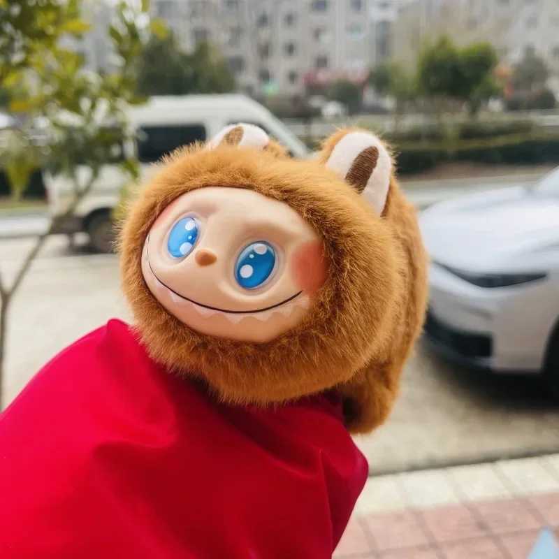 Anime Character Macaron Monster Labubu Plush Bracelet Blind Box Labubu Plush Circle Doll Cute Ring Wrist Decoration Gift Z250312