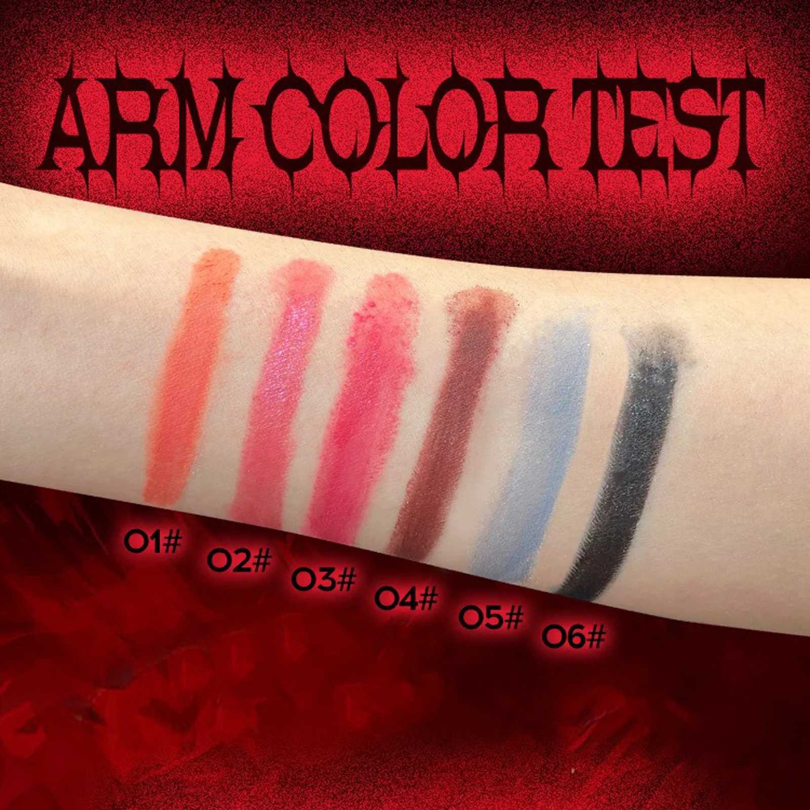 6 Colors Matte Lipstick Waterproof Sexy Gray Black Lip Gloss Shiny Lip Tint Festive Style Lasting Makeup Tool Korean Cosmetics W250312