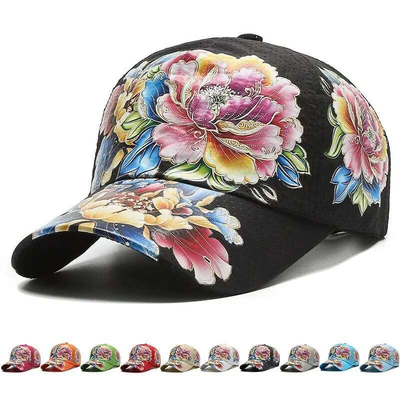 Summer Quick Dry Baseball Cap Men's and Women's wer Printed Chinese Style ral Sun Outdoor Hats