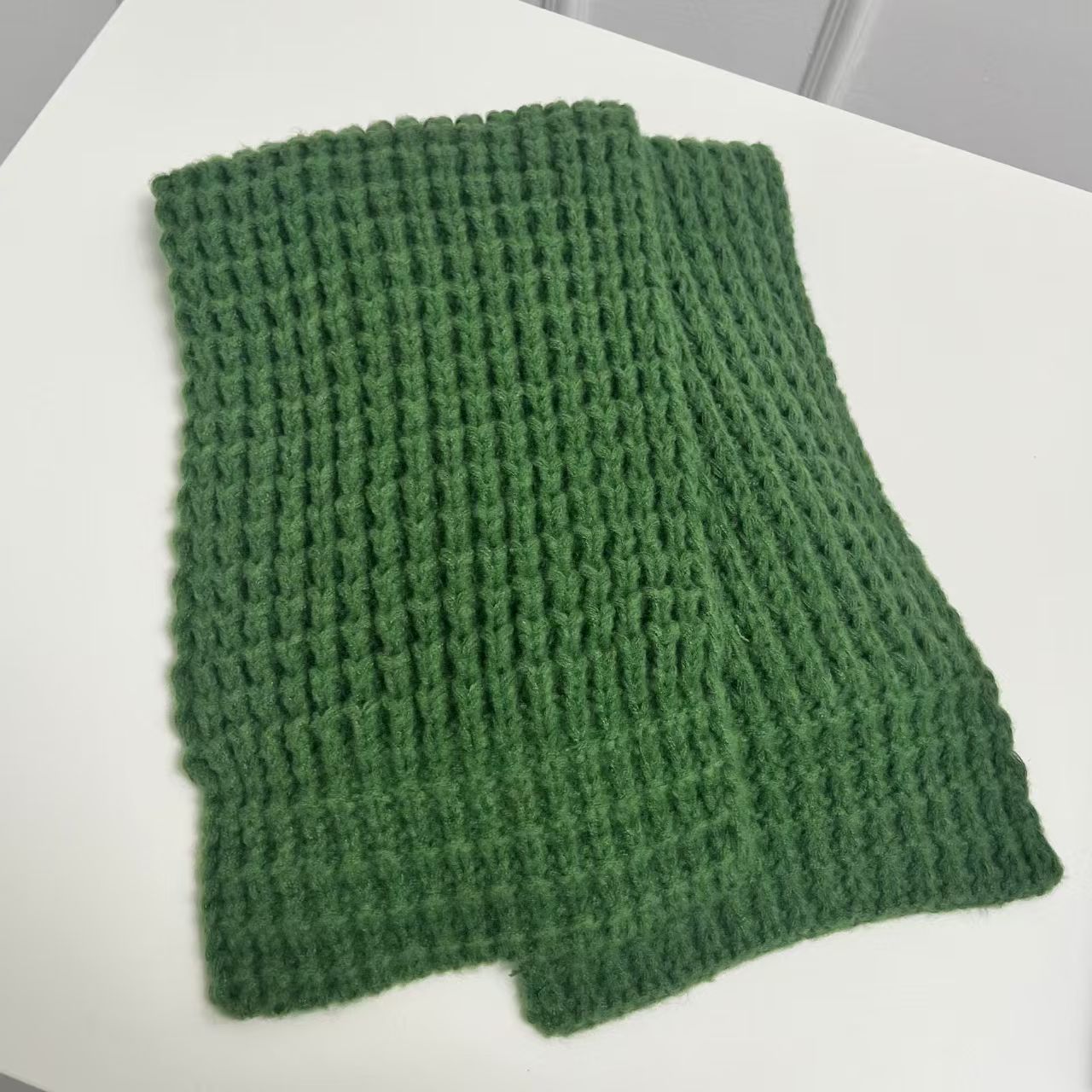 K103 Knitted scarf for women in winter Japanese and Korean foreign trade thickened warm soft solid color couple scarf shawl neck scarf wholesale