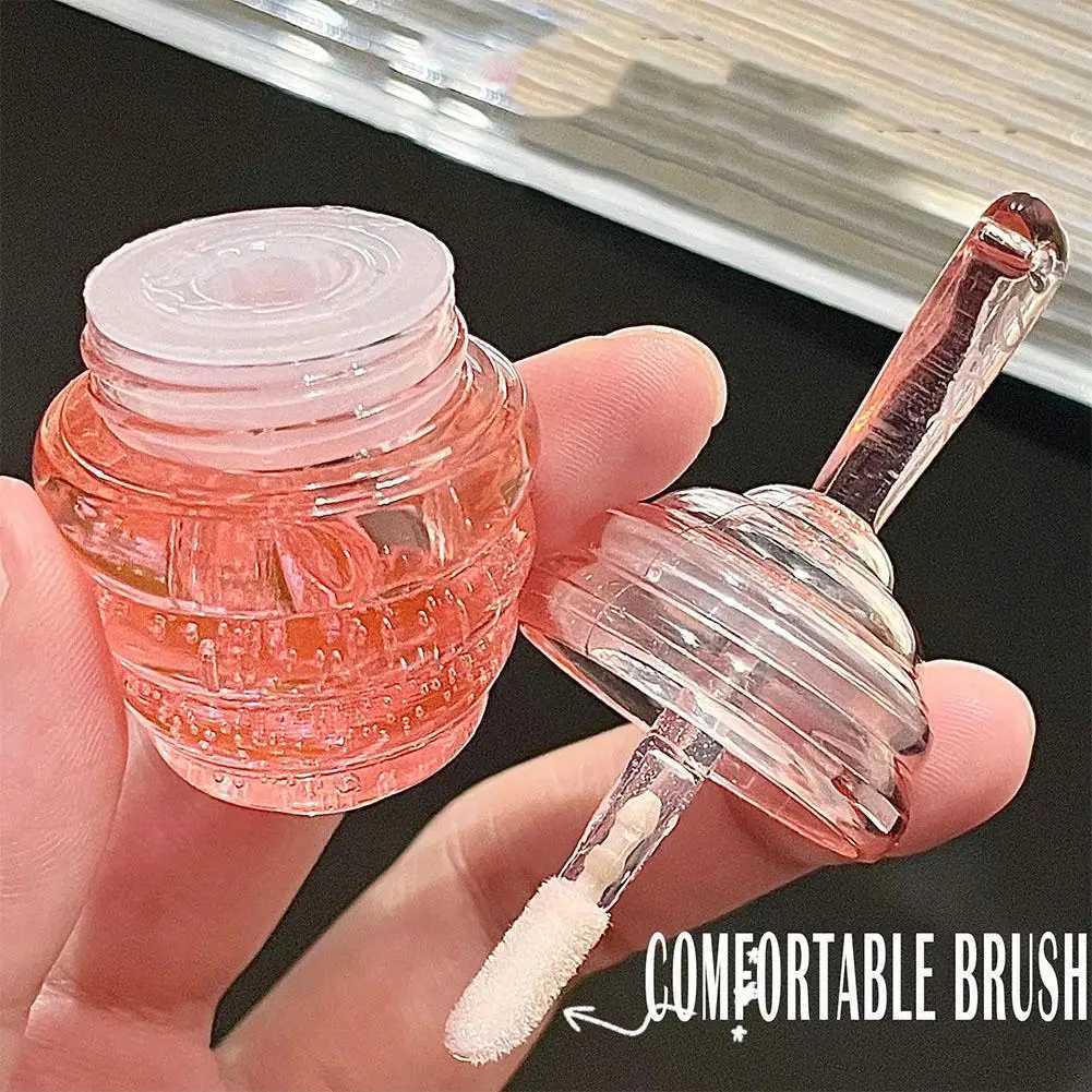 Transparent honey jar lipstick moisturizer Lightens lip liner sleep lipstick lip care transparent lipstick liquid lipstickXJ250312