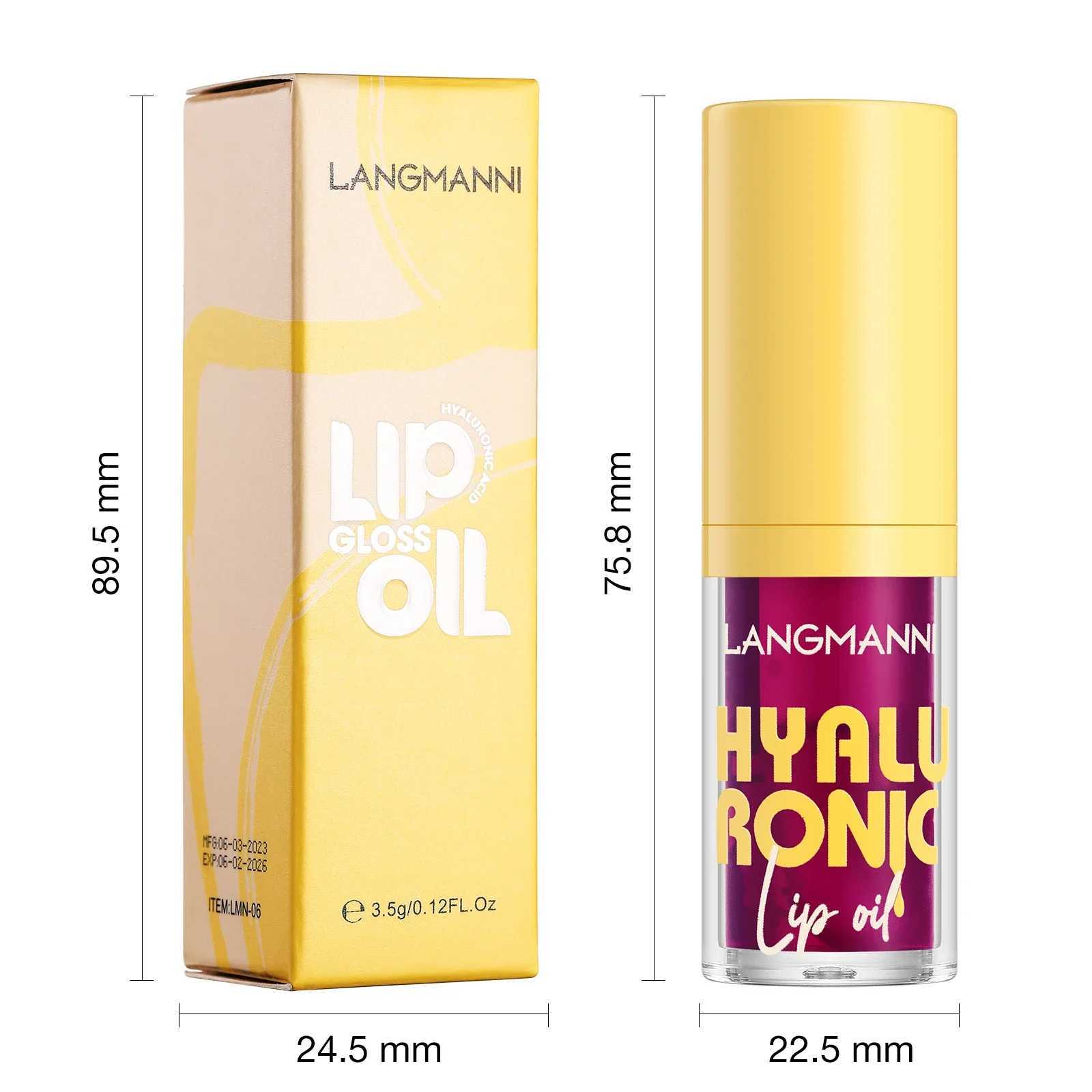 Langmanni 6Colors Hyaluronic acid lipstick gloss moisturizing lipstick gloss lipstick W250312