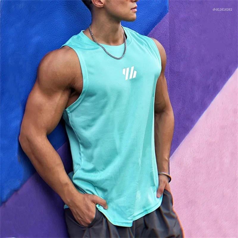 Men's Tank Tops 2025 Est Summer Gym Vest High Quality Mesh Shirt Sleeveless T-shirts Men Basketball Running Fitness Sports