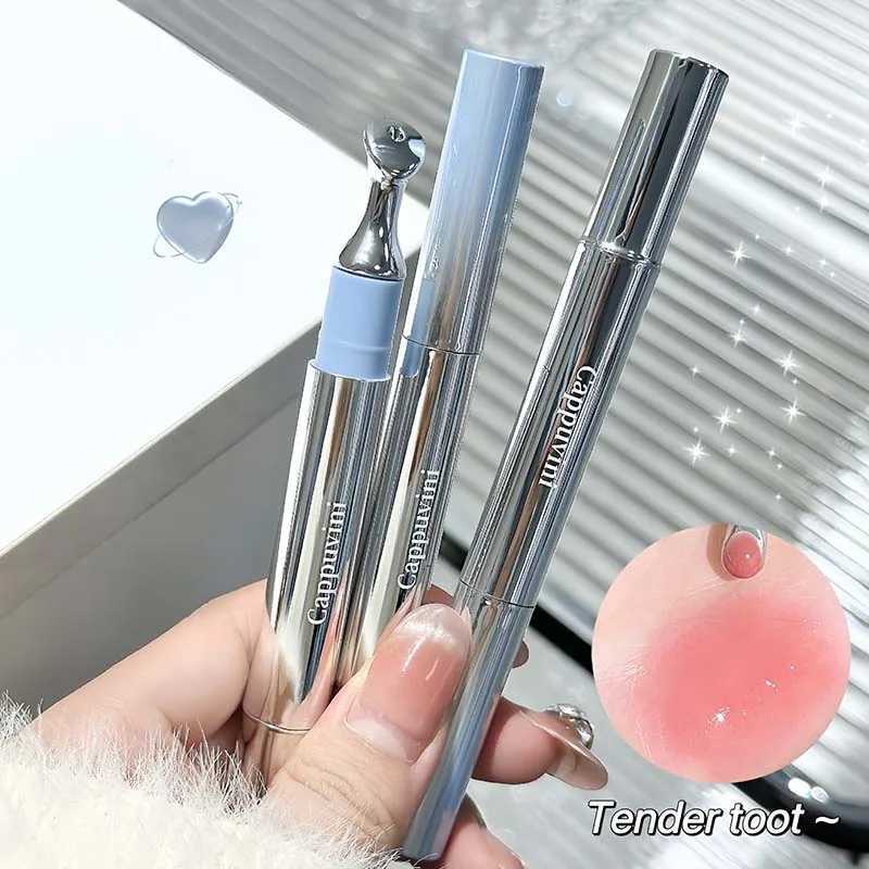 Mirror gloss serum lipstick glass metal brush head glass gloss lipstick humectant non sticky makeupXJ250312
