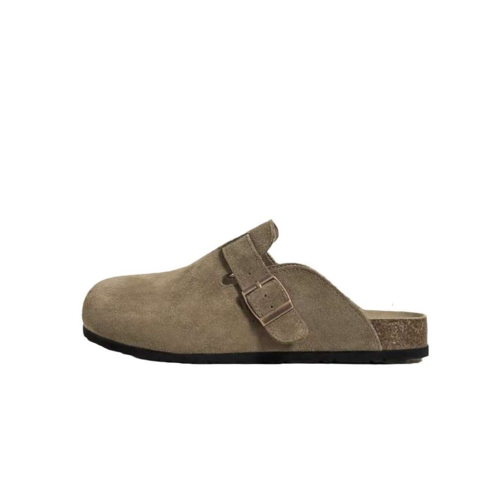Boken shoes for women 2025 new couple's shoes, spring/summer casual, one foot kick, toe cap, half trailer