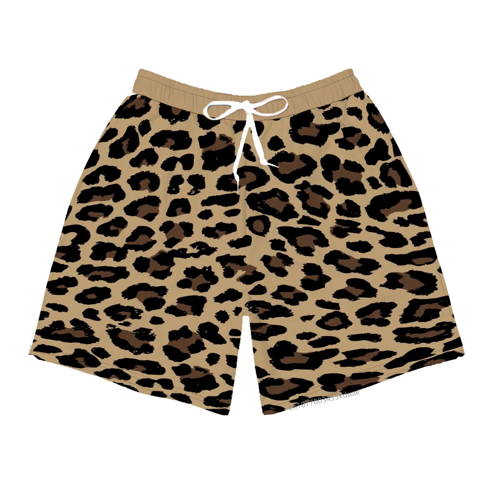 Leopard Printed Wild Short Hawaii Beach Vacation Shorts Men Summer Fashion Clothing s Womens Mens Animal Pattern Bottoms 250310