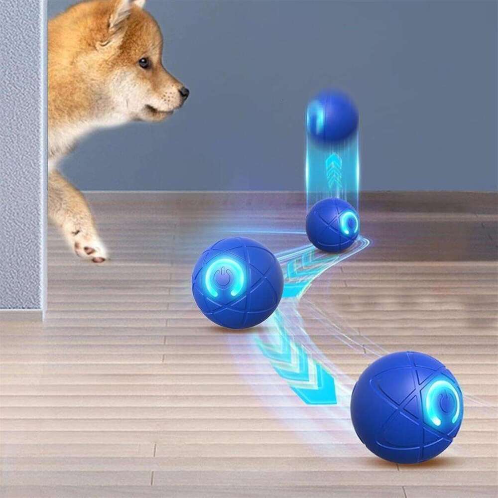 DHpet Jumping Toy, Automatic Moving Toy Ball Shaky Active Ball, 360° Smart Electric Dog Toys Balls for Small Medium Large Dogs
