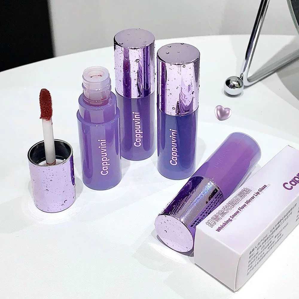 Dark Mulberry Lip Gloss Smoked Punk Jelly Lip Glaze Mirror Water Moisturizing Long-lasting No Sticky Liquid Lipstick Makeup W250312