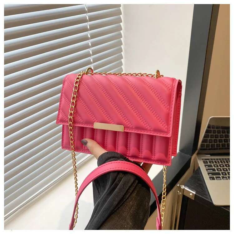 Orange Fashion Designer Women s Mini Handbag Trendy Crossbody Bag Single Item Chain Small Square Bag Casual Large Capacity Mobile Wallet Storage Bag