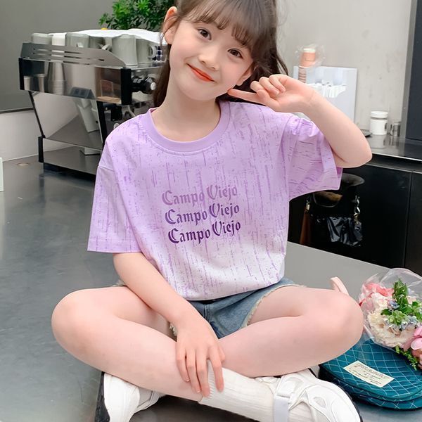 Ddmyshoesvip Short T Shirt New Fashionable Girls Dress Internet Celebrity Fashion Top Summer Half Sleeved Children S Wear