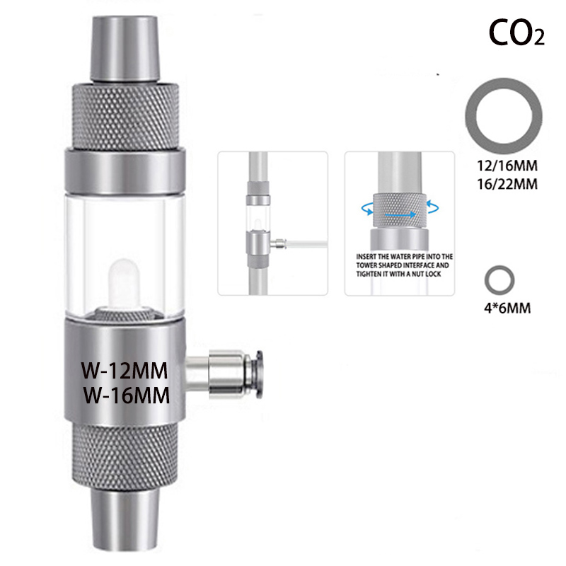 Aquarium DIYCO2 Diffuser Metal CO2 Nebulizer Fish Tank CO2 Steel Cylinder Generator Equipment Accessories External CO2 Diffuser