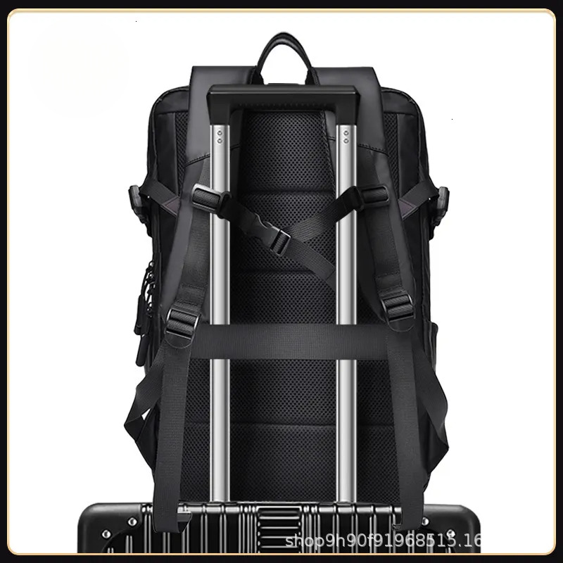 2025 Spring/summer New Men's High End Backpack Waterproof Expansion Computer Business Travel Bag Fashion Multi Functional Large Capacity Student 