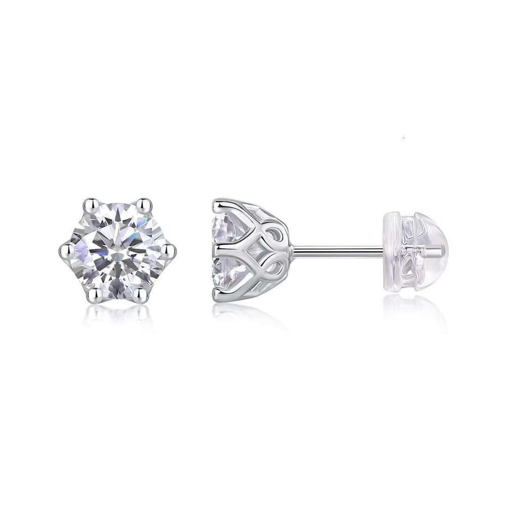 0.5ct-3CT silica sterg sier classic hexagonal fashionable personalized earrings